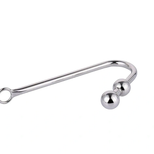 Anal Hooks Pleasurable 4417 Two Balls Stainless Hook Anal Steel 0130